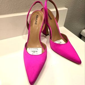 Satin Pink heels